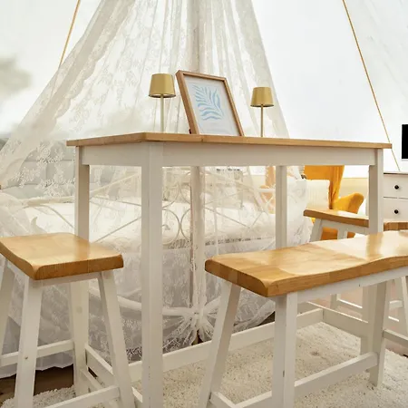 Tipi Jurte Zelt In Der Seenplatte Campsite Carpin