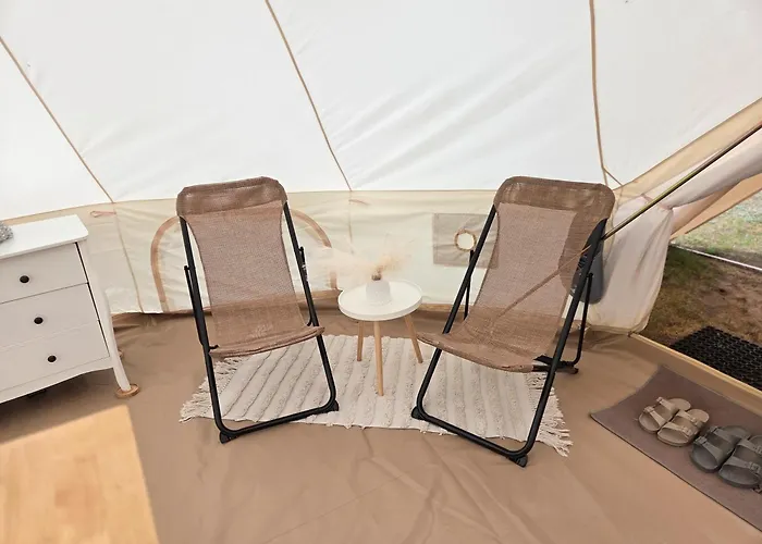 Tipi Jurte Zelt In Der Seenplatte Campingplatz Carpin