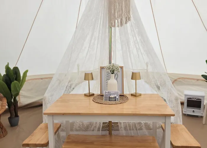 Tipi Jurte Zelt In Der Seenplatte Campingplatz Carpin
